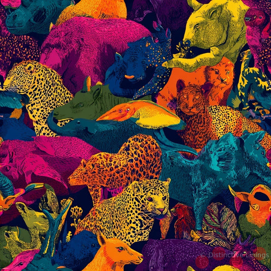 Neon Wildlife Fusion