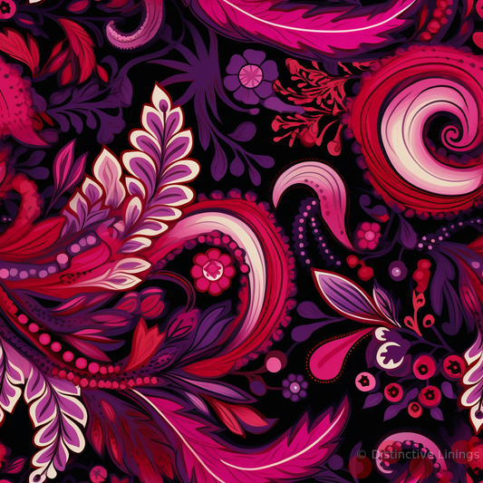 Dark Rose Paisley Ensemble