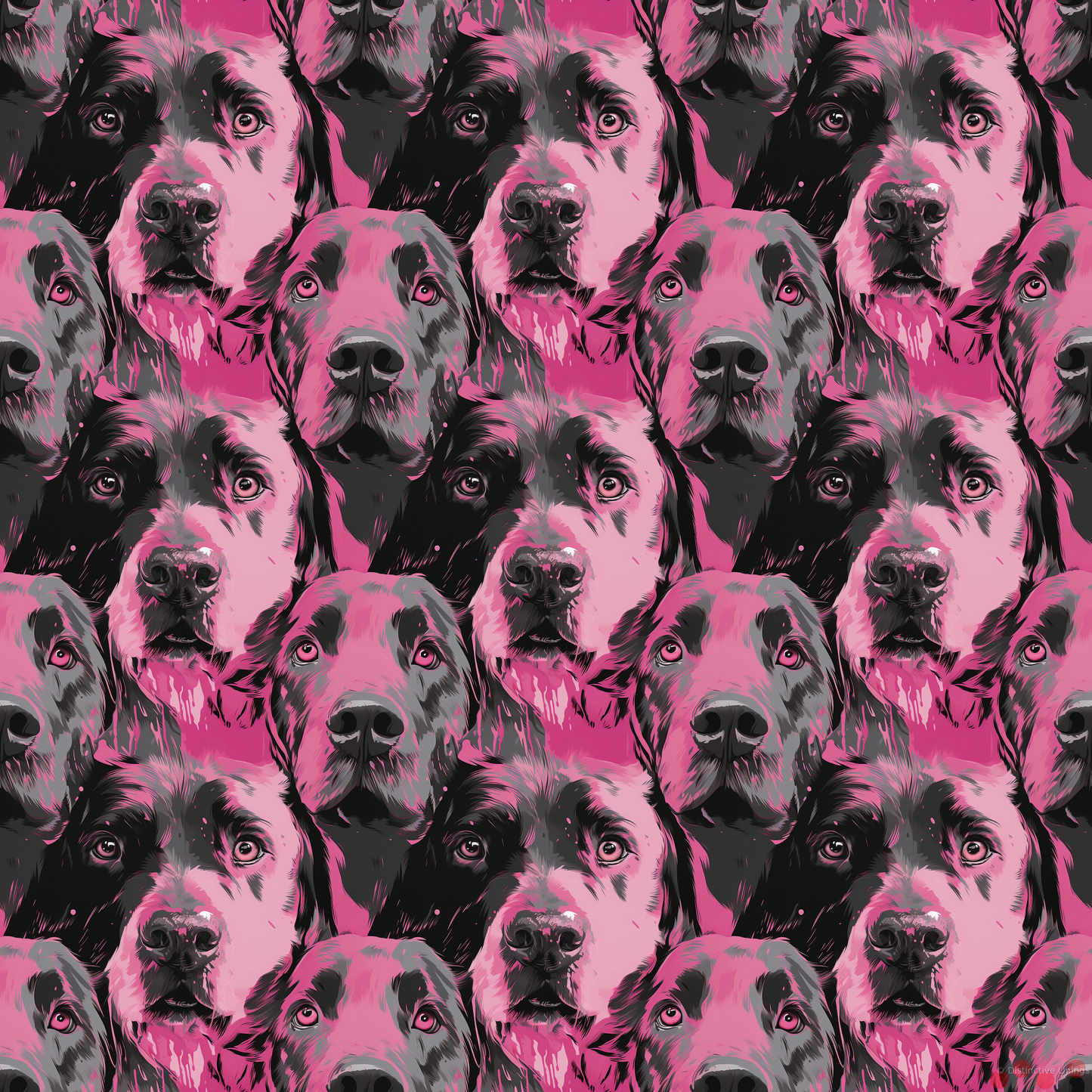 Labrador Pop Art: Slate Rosy