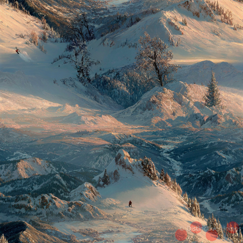 Snow Descent Elegance