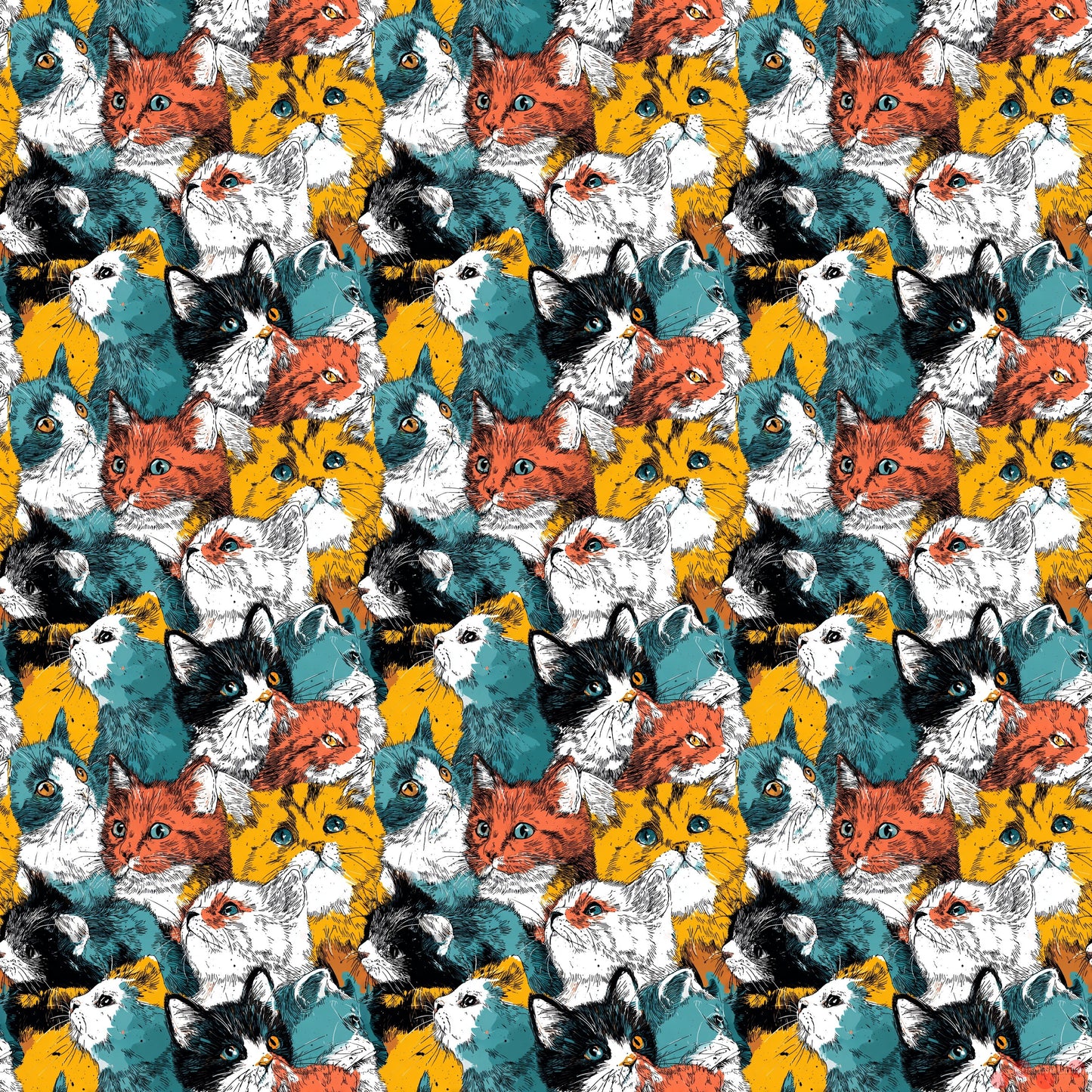 Expressive Feline Burst