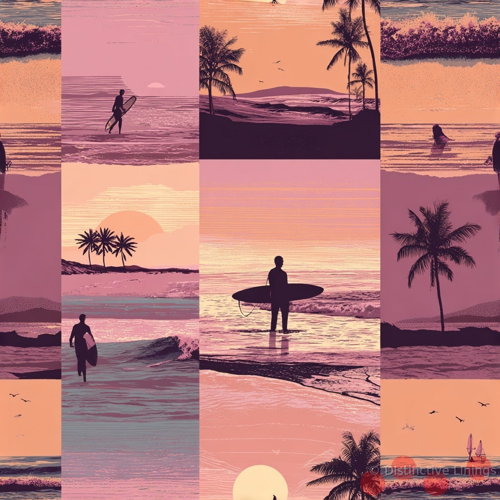 Tropical Sunset Silk