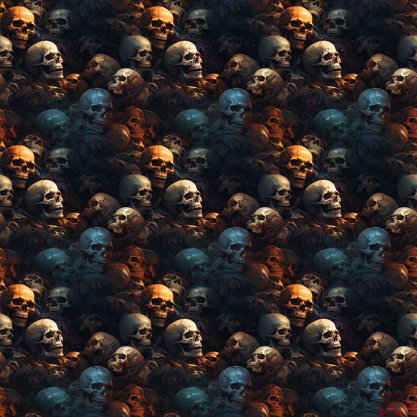 Abstract Skull Mosaic