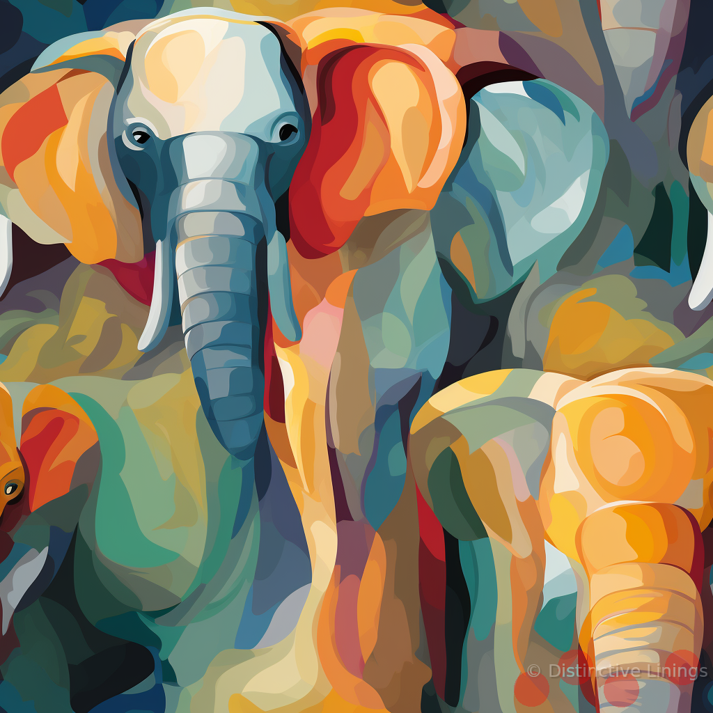 Elephant Hues Abstract