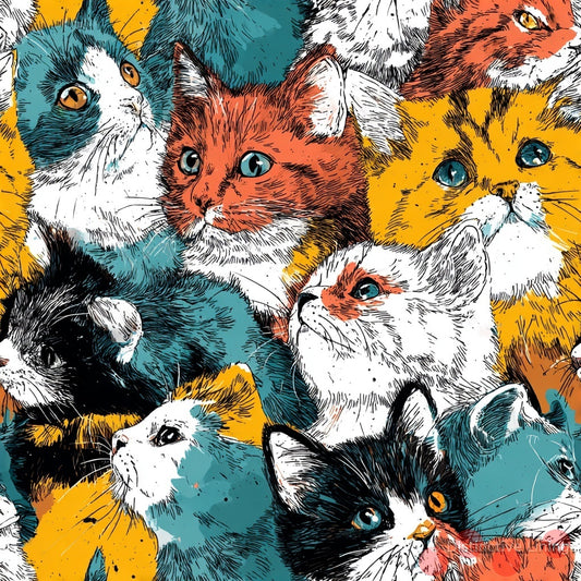 Expressive Feline Burst
