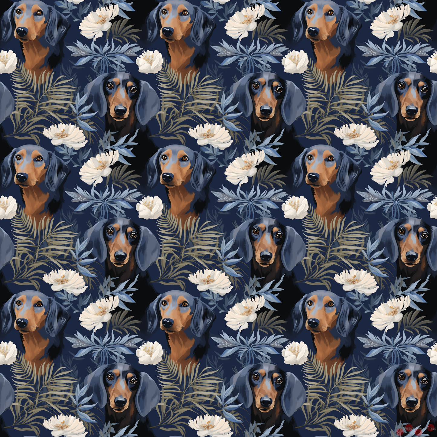 Dachshund Silver Surreal